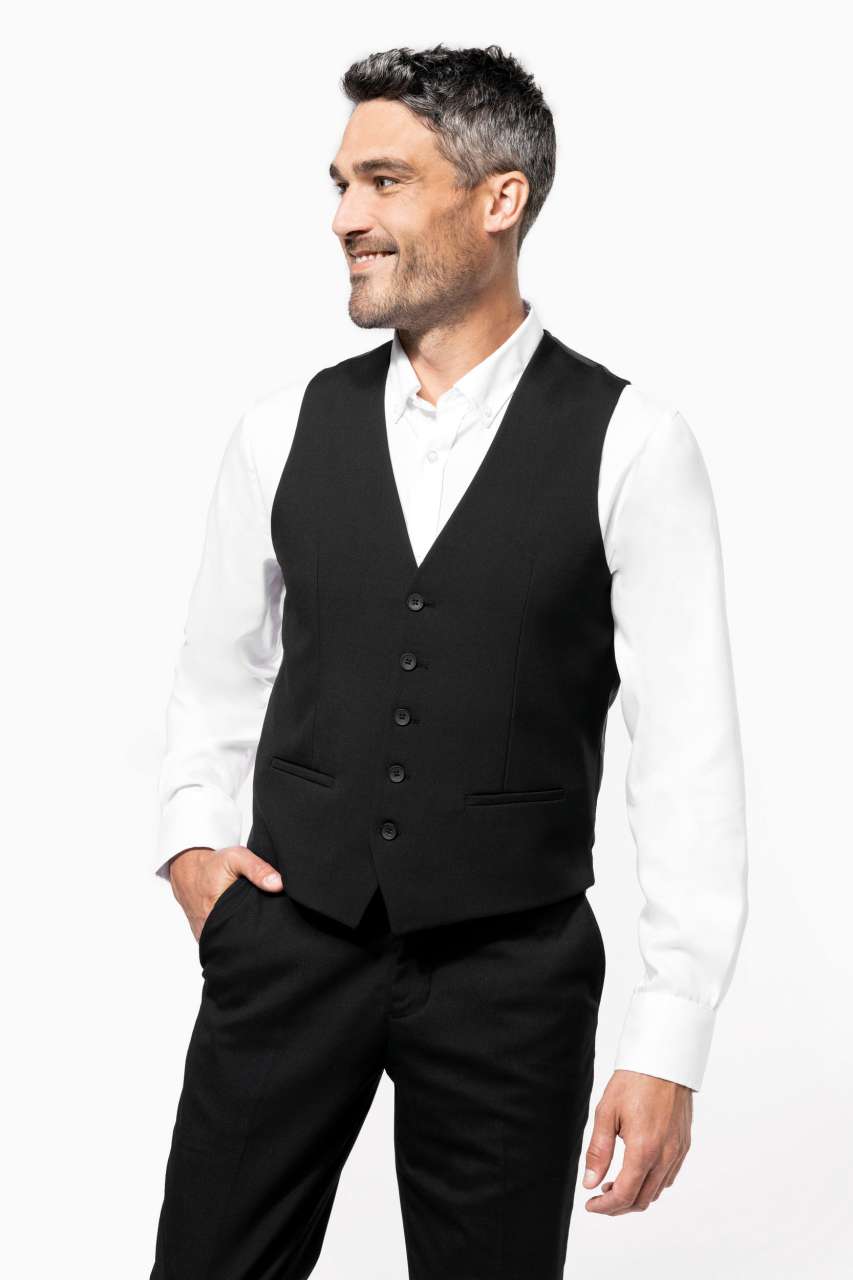 MEN'S WAISTCOAT - Black - modelimageurl