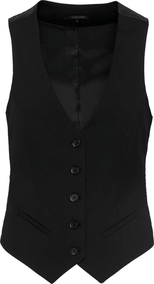 LADIES' WAISTCOAT - Black - colorimageurl