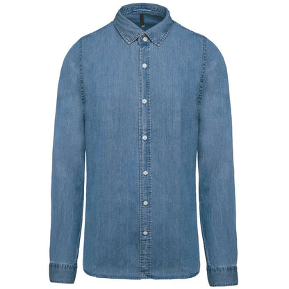 MEN’S DENIM SHIRT - Chambray Blue - Main