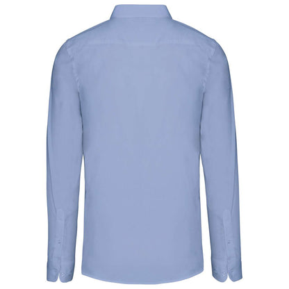 MEN’S LONG-SLEEVED COTTON POPLIN SHIRT - Bright Sky - Additional