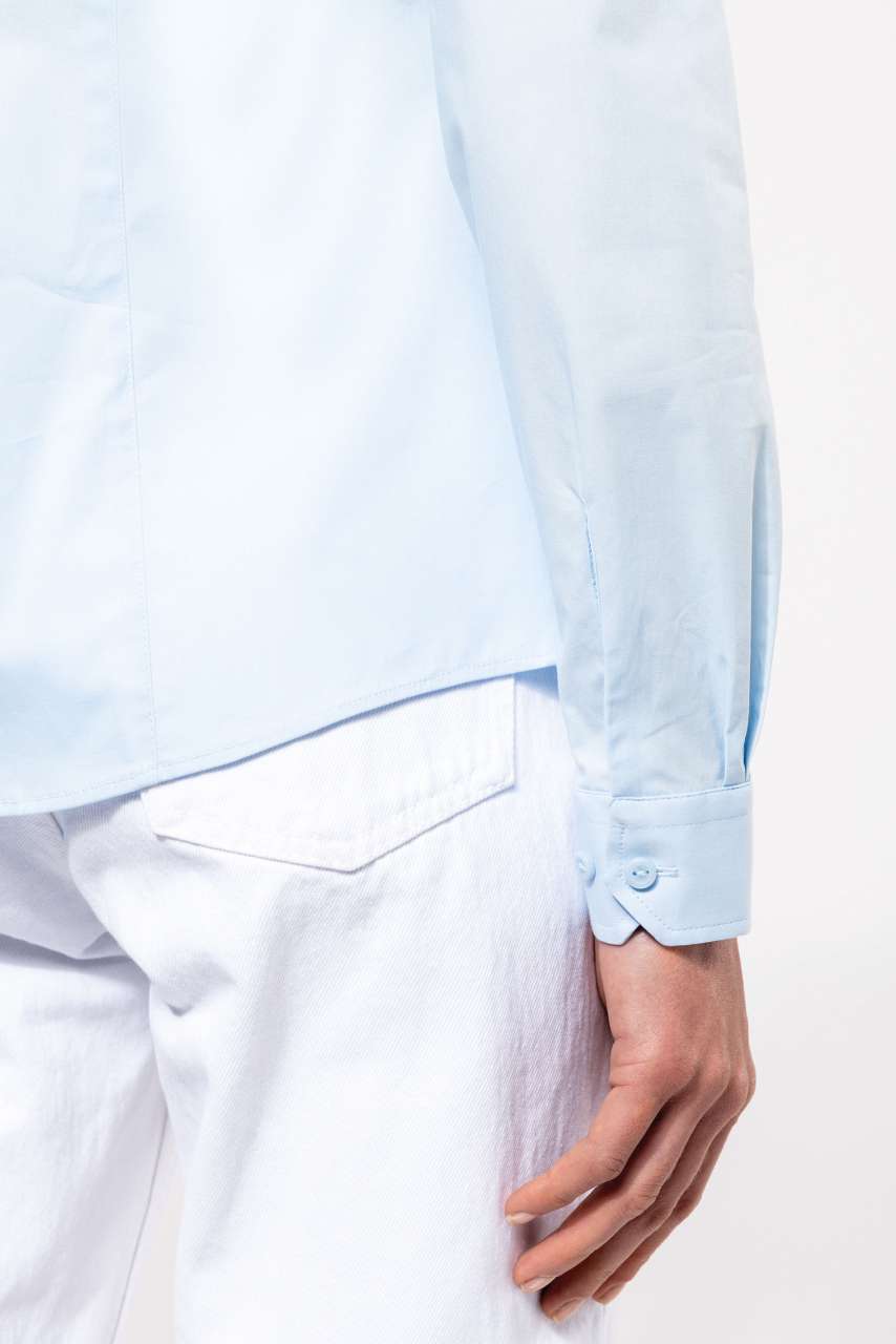 LADIES' LONG-SLEEVED STRETCH SHIRT - Zinc - Additional