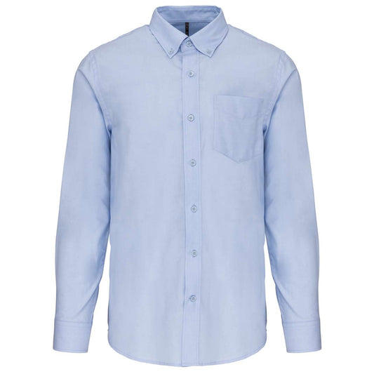 MEN'S LONG-SLEEVED OXFORD SHIRT - Oxford Blue - Main