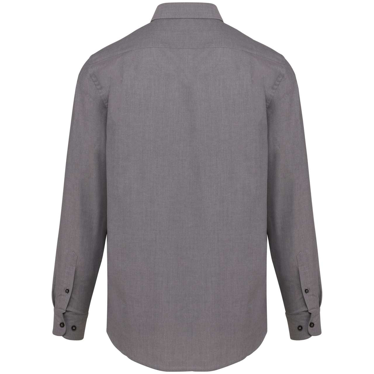 MEN'S LONG-SLEEVED OXFORD SHIRT - Oxford Silver - Additional