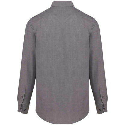 MEN'S LONG-SLEEVED OXFORD SHIRT - Oxford Silver - Additional