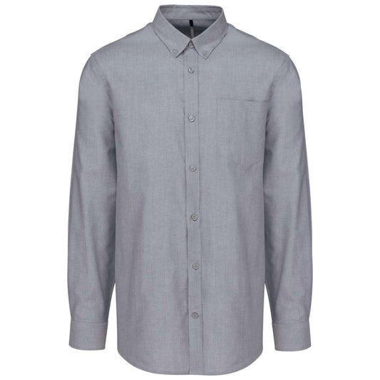 MEN'S LONG-SLEEVED OXFORD SHIRT - Oxford Zinc - Main
