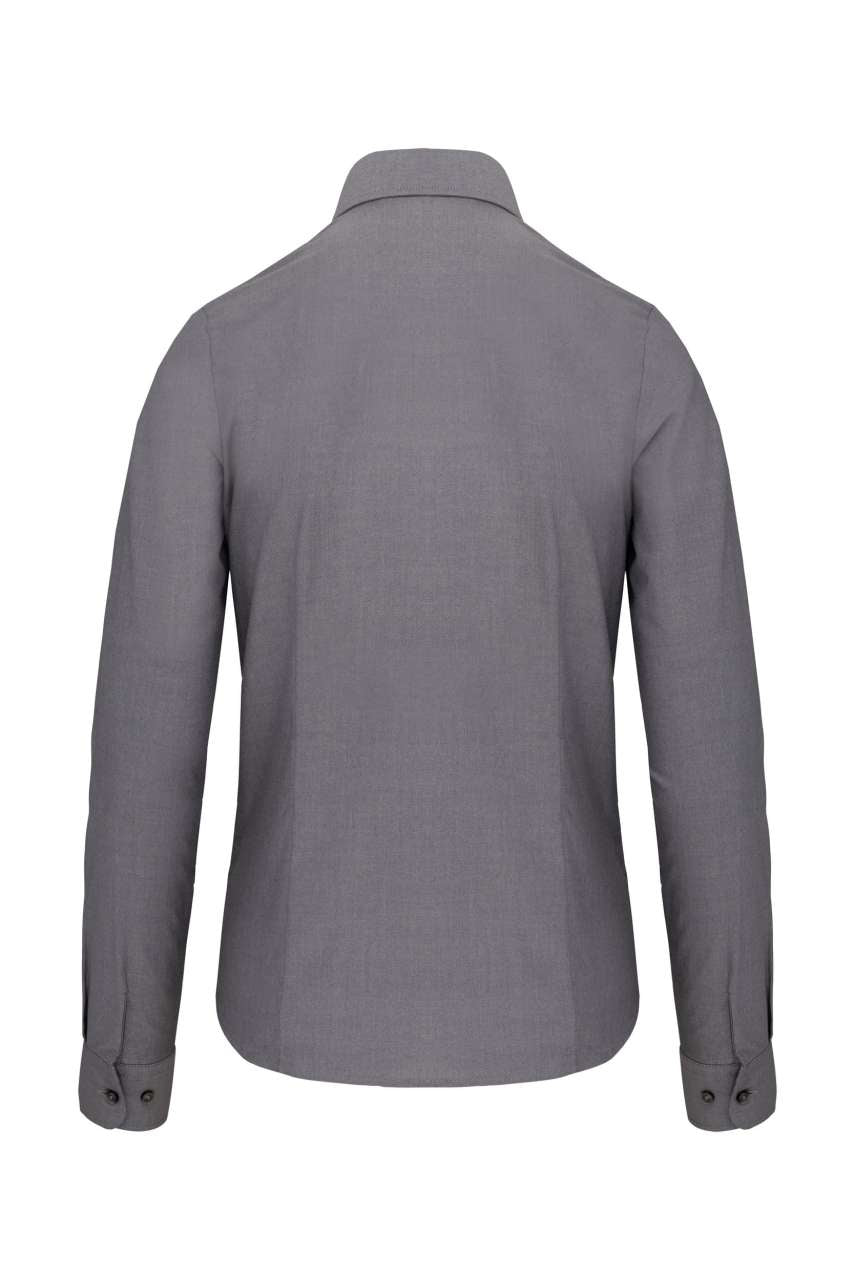 LADIES' LONG-SLEEVED OXFORD SHIRT - Oxford Silver - Additional