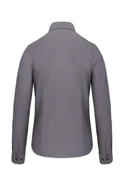 LADIES' LONG-SLEEVED OXFORD SHIRT - Oxford Silver - Additional