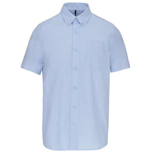 MEN'S SHORT-SLEEVED OXFORD SHIRT - Oxford Blue - Main