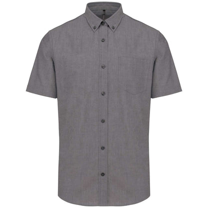 MEN'S SHORT-SLEEVED OXFORD SHIRT - Oxford Silver - Main