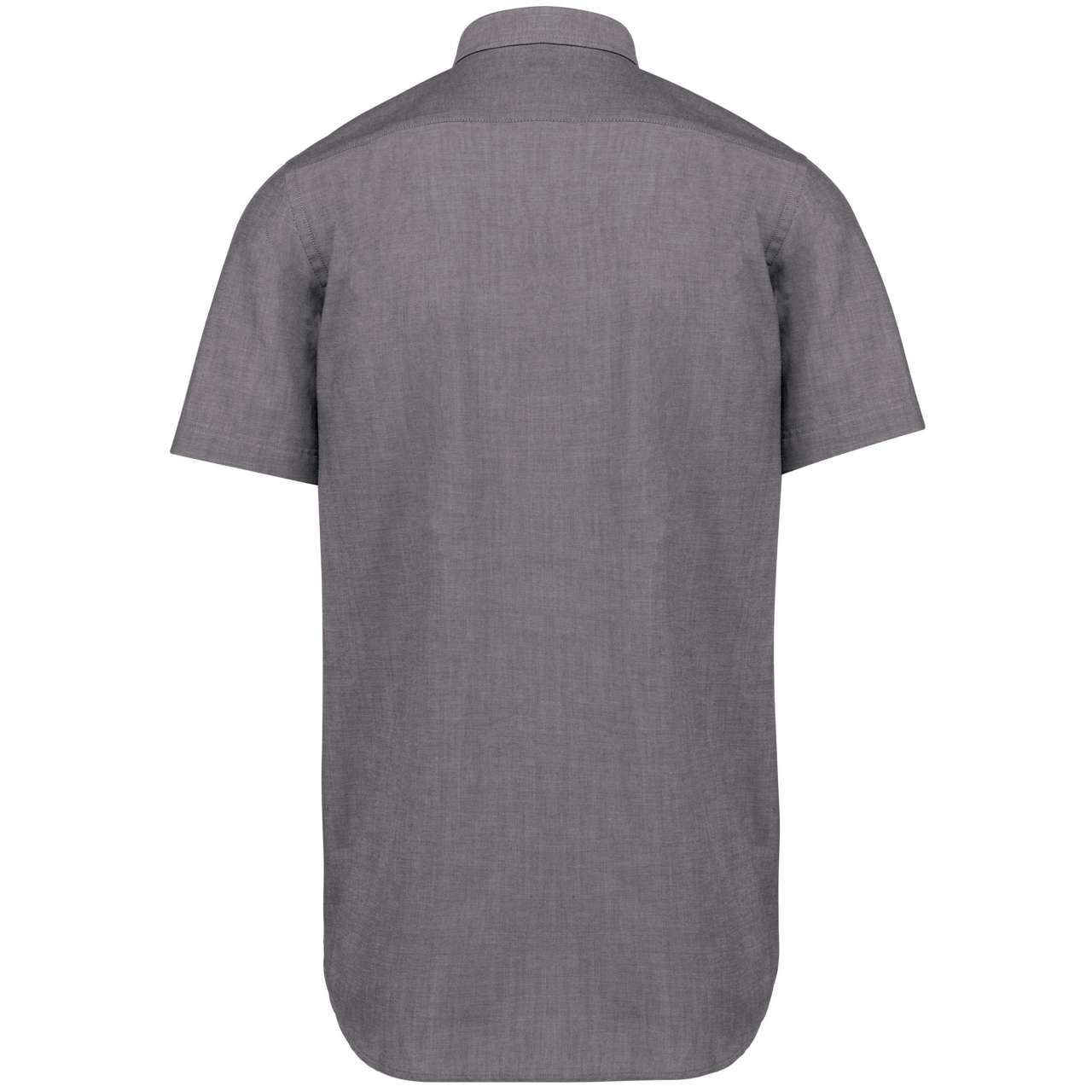 MEN'S SHORT-SLEEVED OXFORD SHIRT - Oxford Silver - Additional