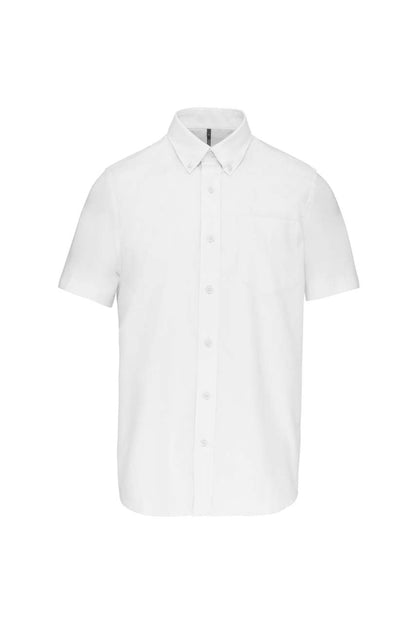 MEN'S SHORT-SLEEVED OXFORD SHIRT - White - Main