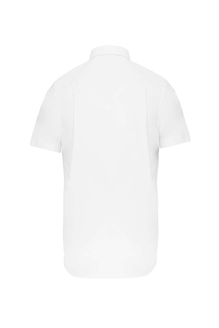 MEN'S SHORT-SLEEVED OXFORD SHIRT - White - Additional