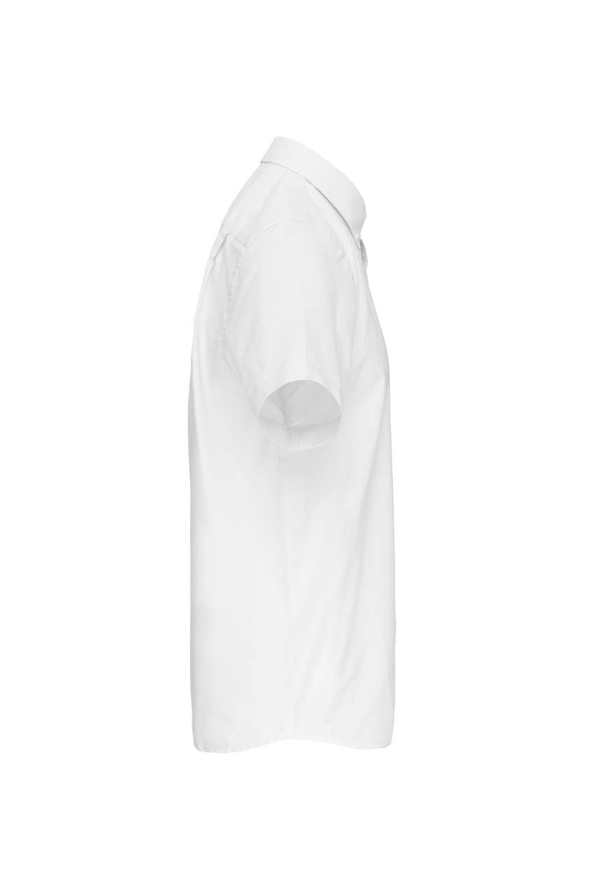 MEN'S SHORT-SLEEVED OXFORD SHIRT - White - Additional