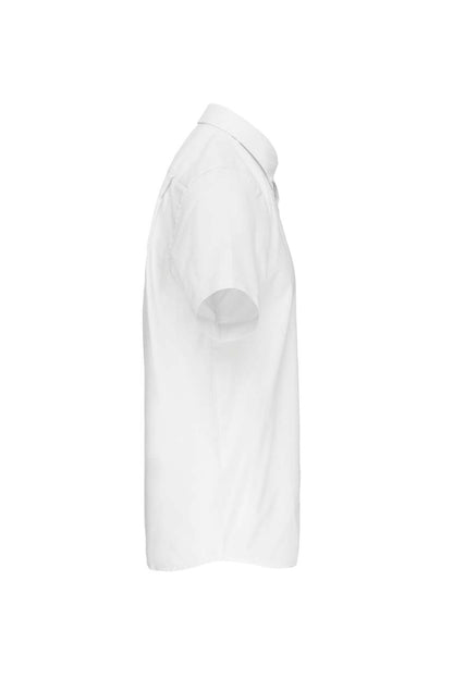 MEN'S SHORT-SLEEVED OXFORD SHIRT - White - Additional