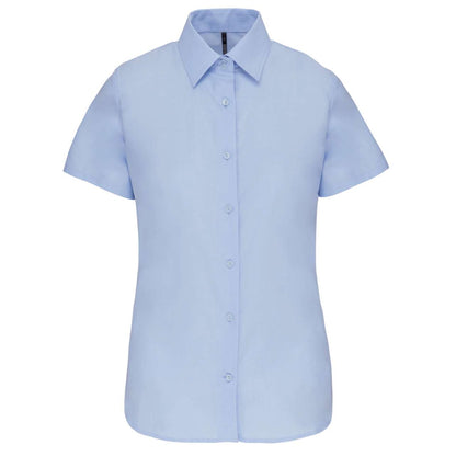 LADIES' SHORT-SLEEVED OXFORD SHIRT - Oxford Blue - Main