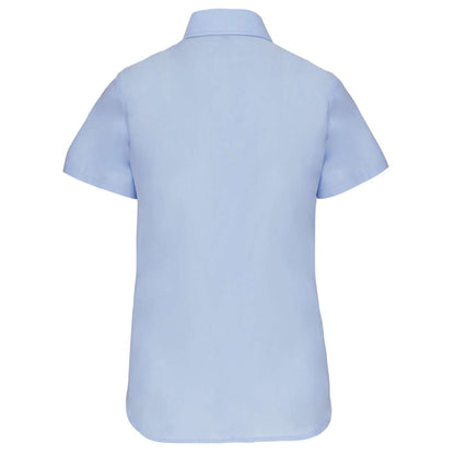 LADIES' SHORT-SLEEVED OXFORD SHIRT - Oxford Blue - Additional