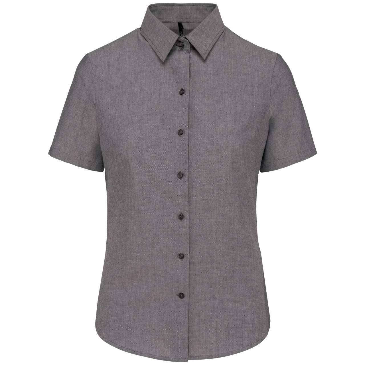 LADIES' SHORT-SLEEVED OXFORD SHIRT - Oxford Silver - Main