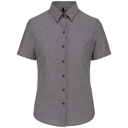 LADIES' SHORT-SLEEVED OXFORD SHIRT - Oxford Silver - Main