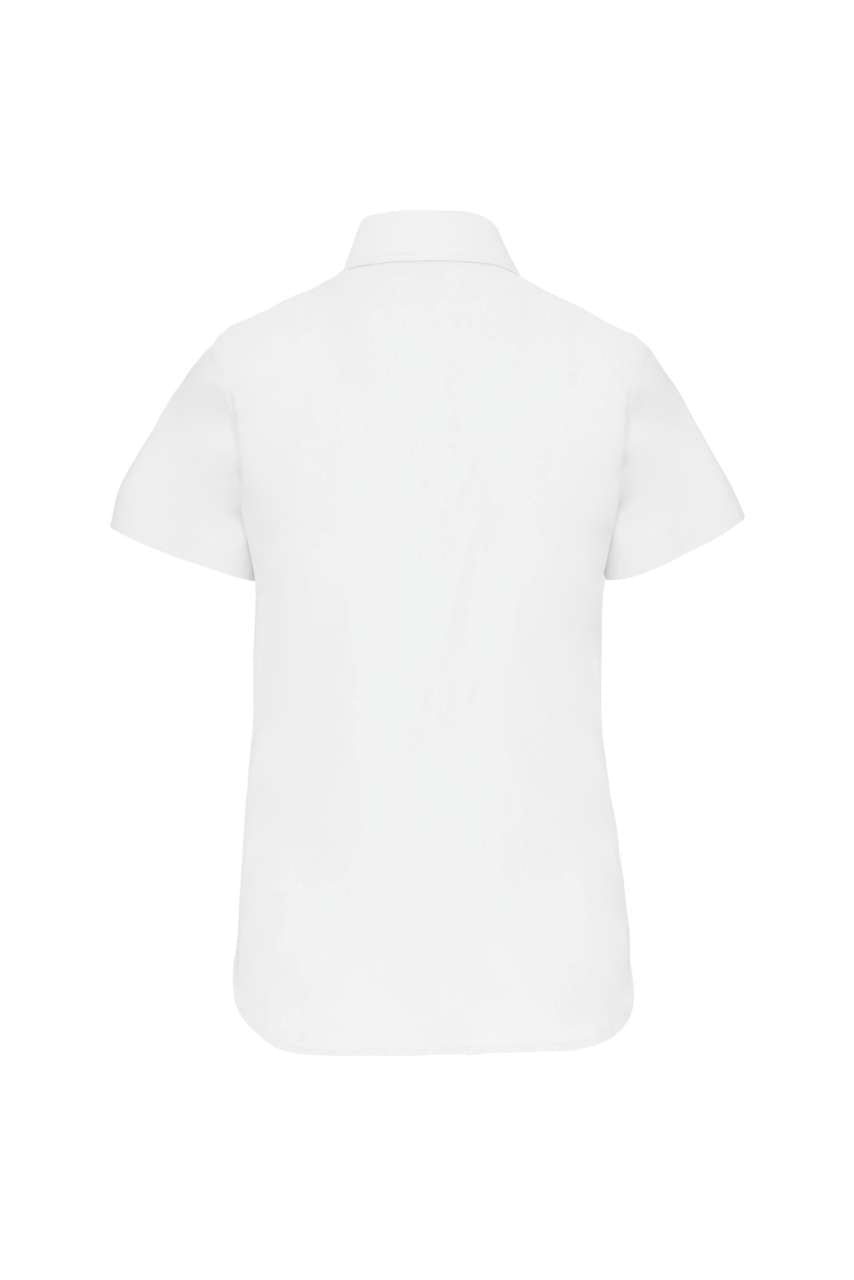 LADIES' SHORT-SLEEVED OXFORD SHIRT - White - Additional