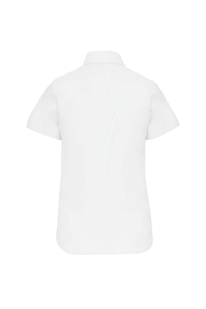 LADIES' SHORT-SLEEVED OXFORD SHIRT - White - Additional