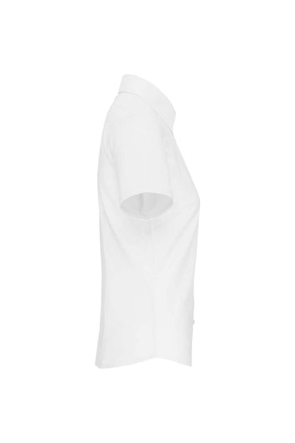 LADIES' SHORT-SLEEVED OXFORD SHIRT - White - Additional