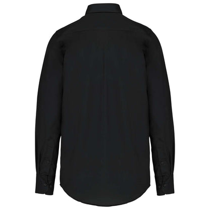 LONG-SLEEVED NON-IRON SHIRT - Black - Additional
