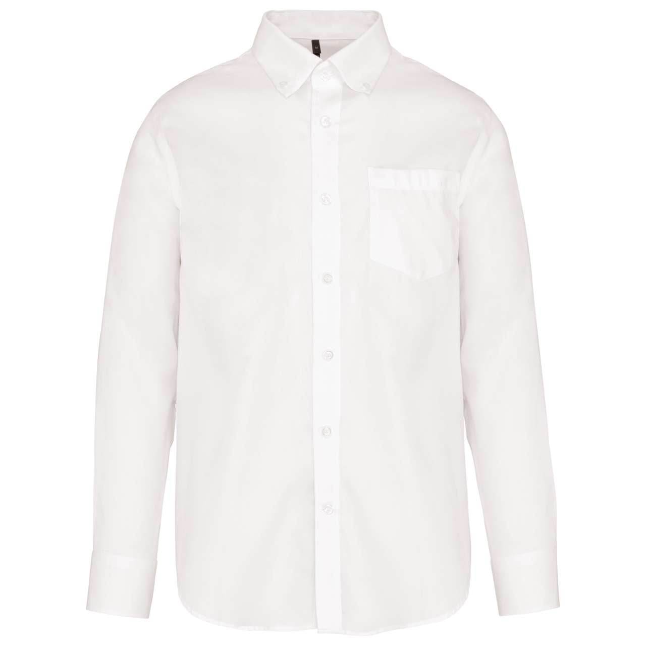 LONG-SLEEVED NON-IRON SHIRT - White - Main