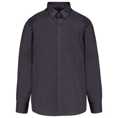 LONG-SLEEVED NON-IRON SHIRT - Zinc - Main