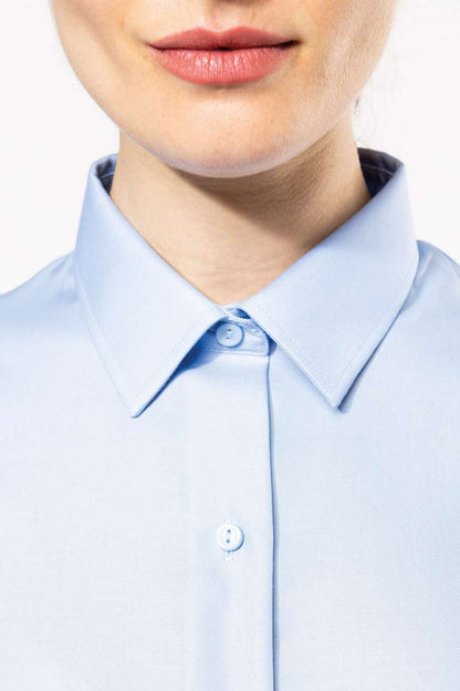 LADIES' LONG-SLEEVED NON-IRON SHIRT - White - Additional