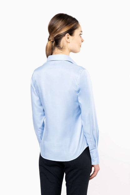 LADIES' LONG-SLEEVED NON-IRON SHIRT - Black - Additional