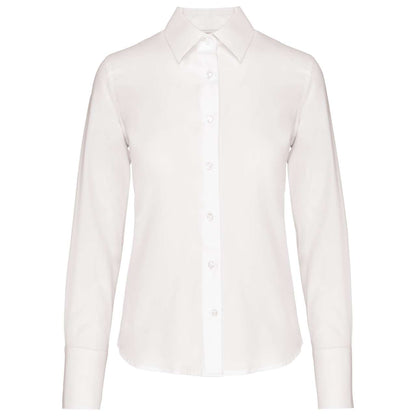 LADIES' LONG-SLEEVED NON-IRON SHIRT - White - Main