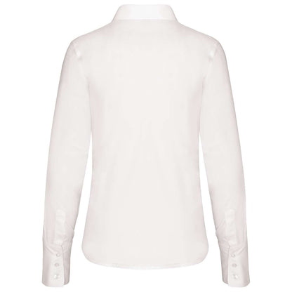 LADIES' LONG-SLEEVED NON-IRON SHIRT - White - Additional
