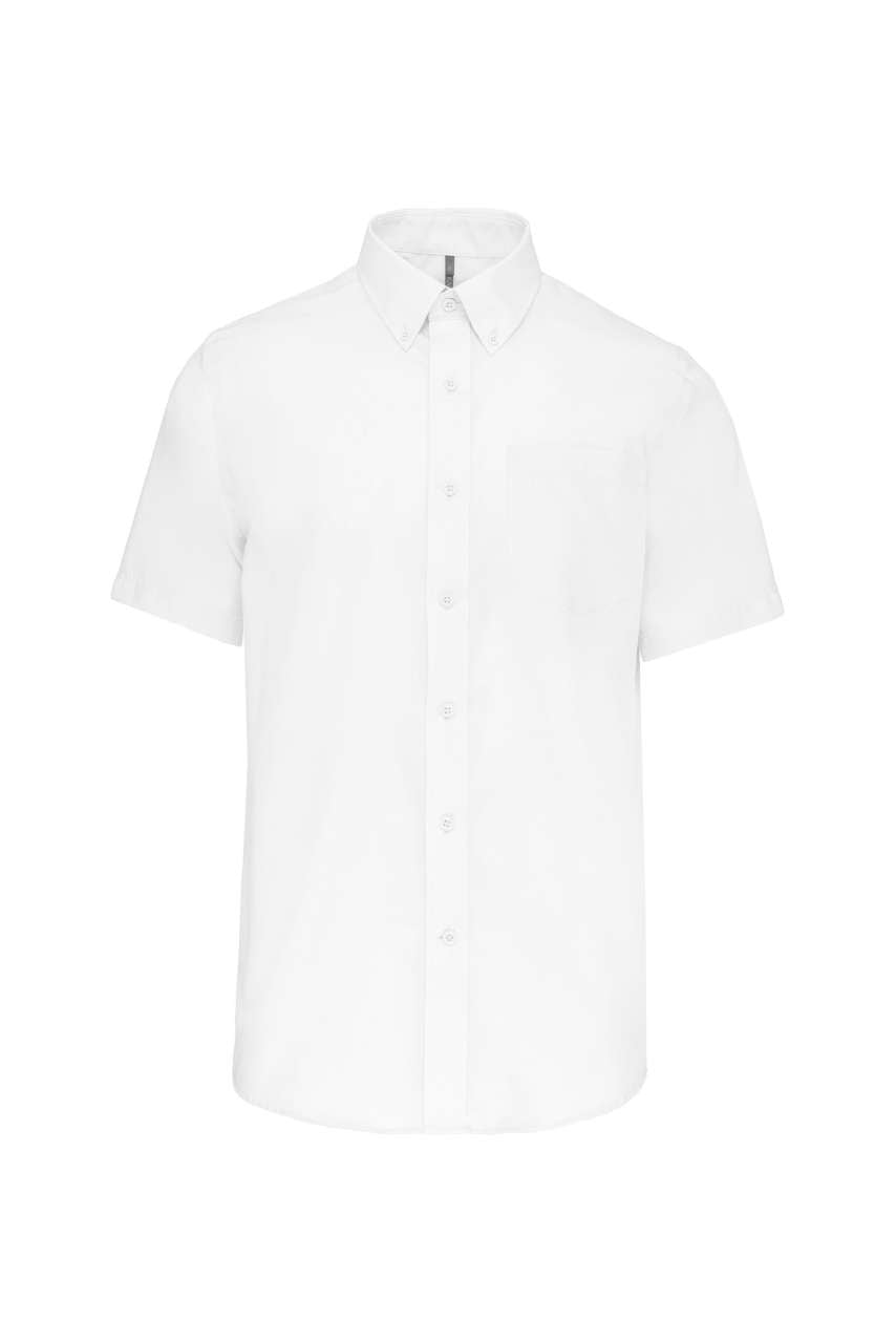 MEN'S SHORT-SLEEVED NON-IRON SHIRT - White - Main