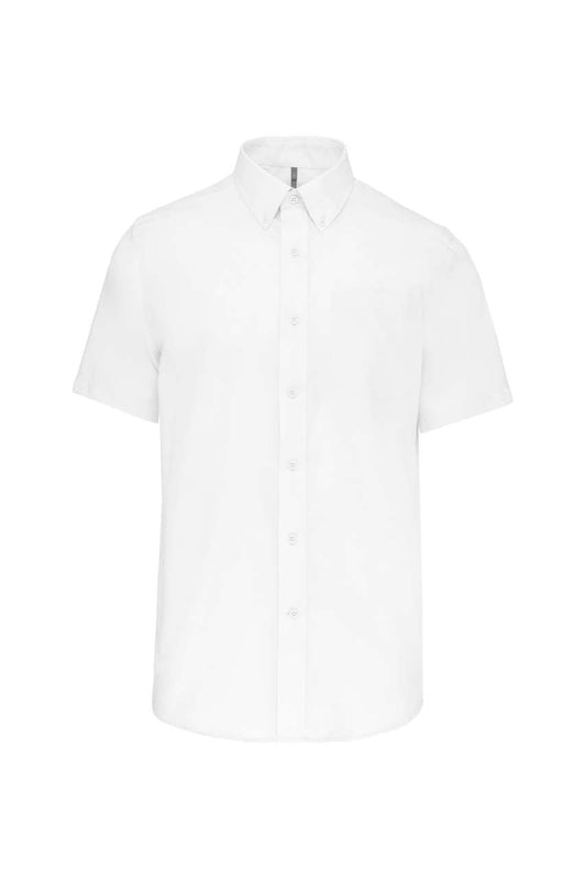 MEN'S SHORT-SLEEVED NON-IRON SHIRT - White - Main