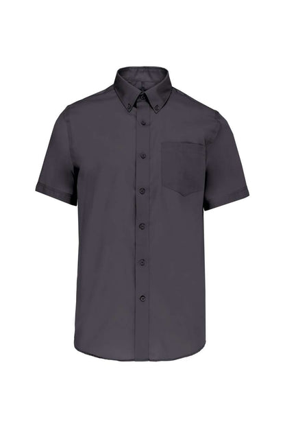 MEN'S SHORT-SLEEVED NON-IRON SHIRT - Zinc - Main