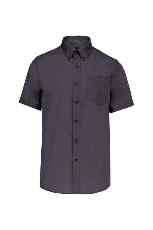 MEN'S SHORT-SLEEVED NON-IRON SHIRT - Zinc - Main