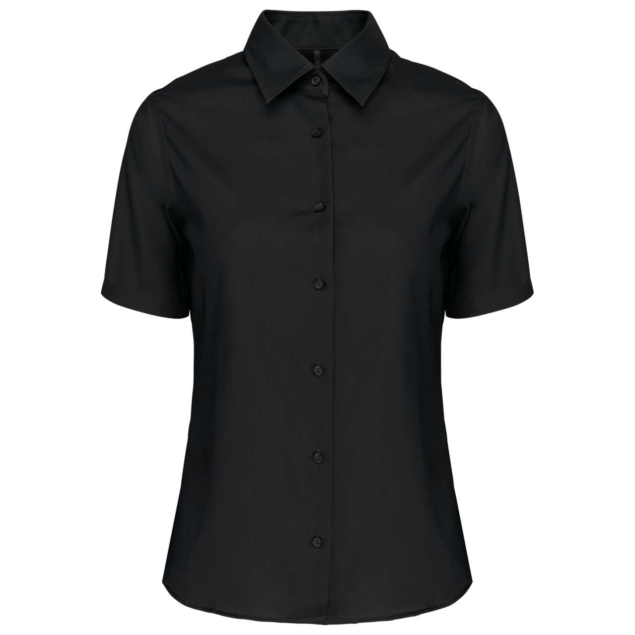 LADIES' SHORT-SLEEVED NON-IRON SHIRT - Black - Main