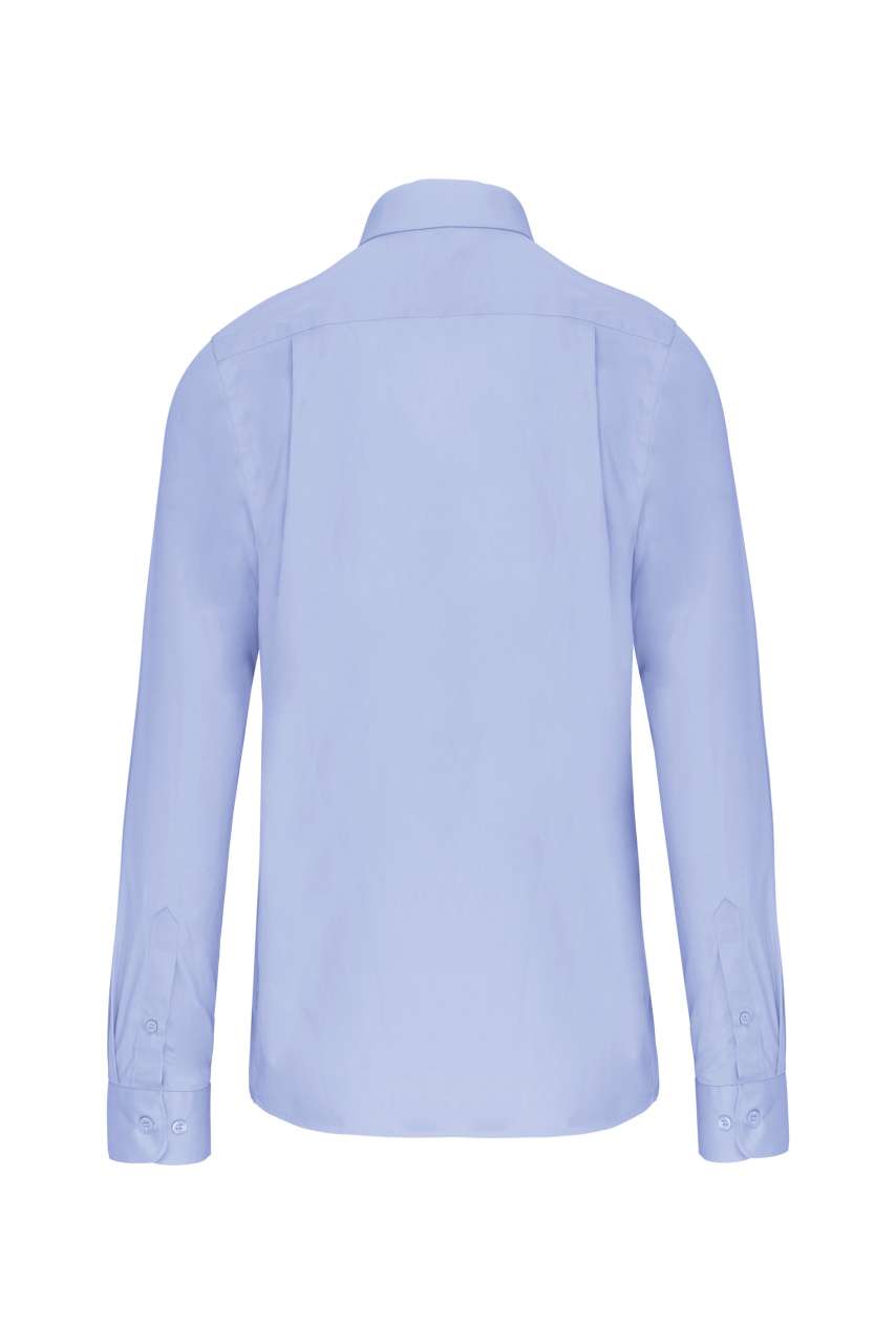 MEN'S LONG-SLEEVED COTTON POPLIN SHIRT - Bright Sky - Additional