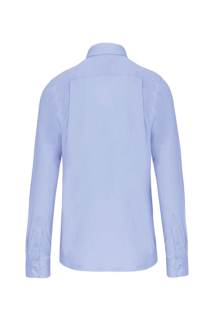 MEN'S LONG-SLEEVED COTTON POPLIN SHIRT - Bright Sky - Additional