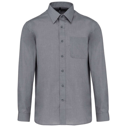 JOFREY - LONG-SLEEVED SHIRT - Marl Storm Grey - Main