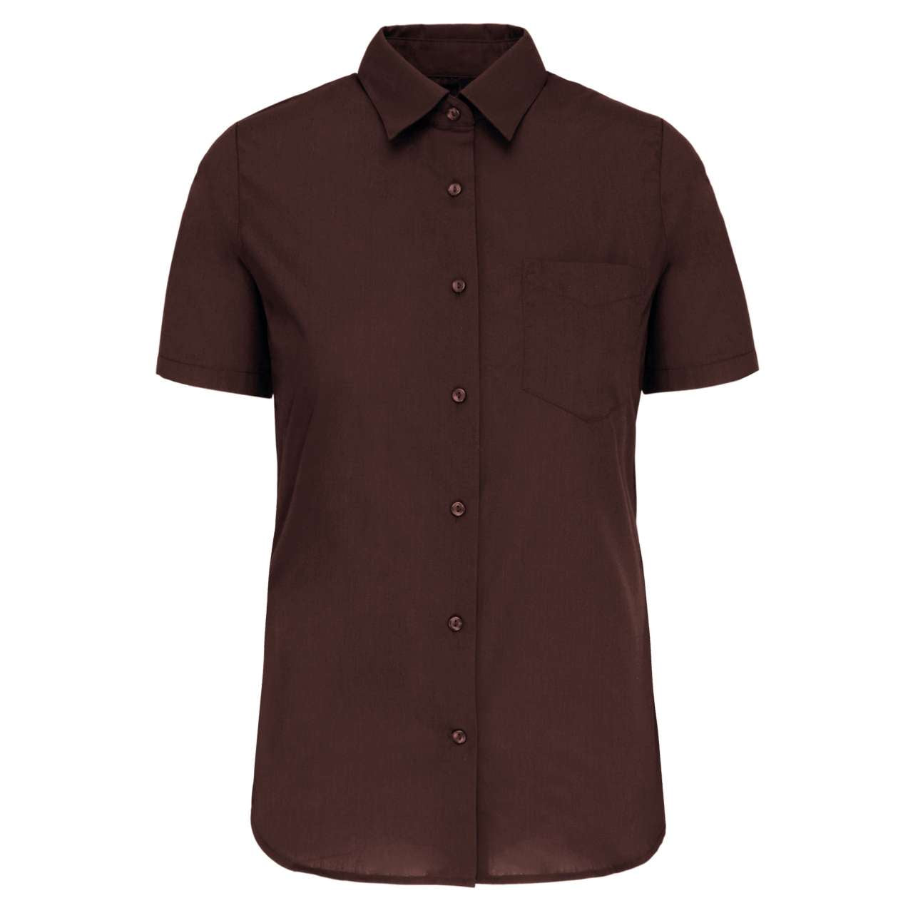 JUDITH - LADIES' SHORT-SLEEVED SHIRT - Brown - Main