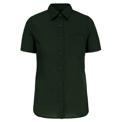 JUDITH - LADIES' SHORT-SLEEVED SHIRT - Forest Green - Main