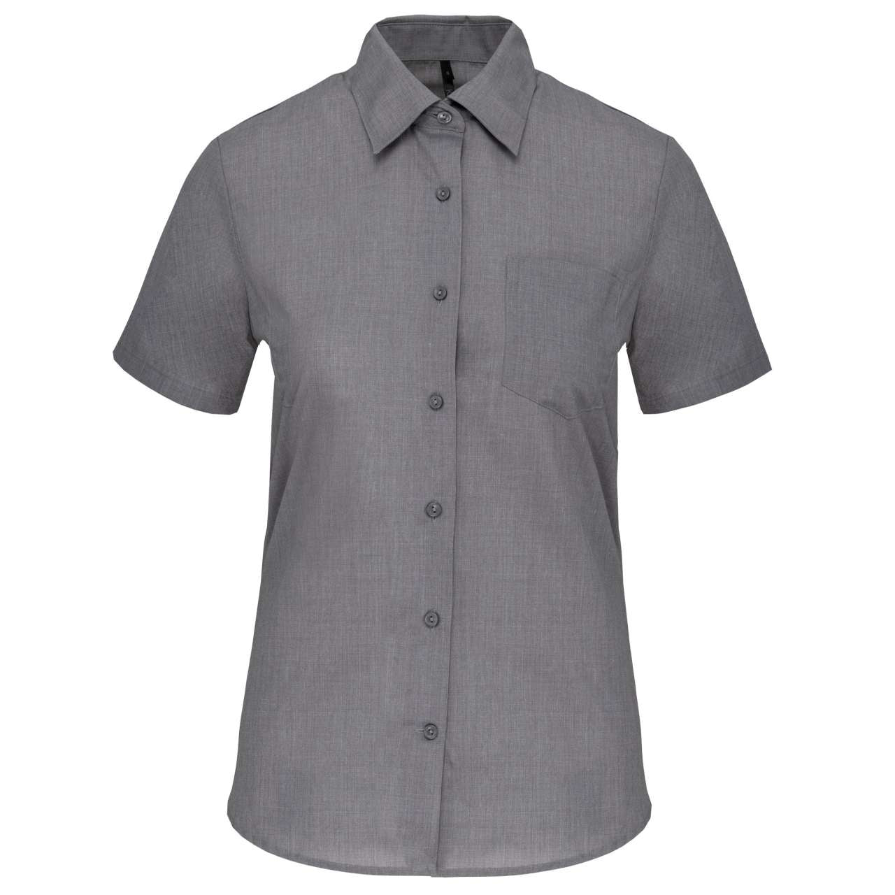 JUDITH - LADIES' SHORT-SLEEVED SHIRT - Marl Storm Grey - Main