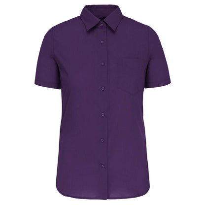 JUDITH - LADIES' SHORT-SLEEVED SHIRT - Purple - Main