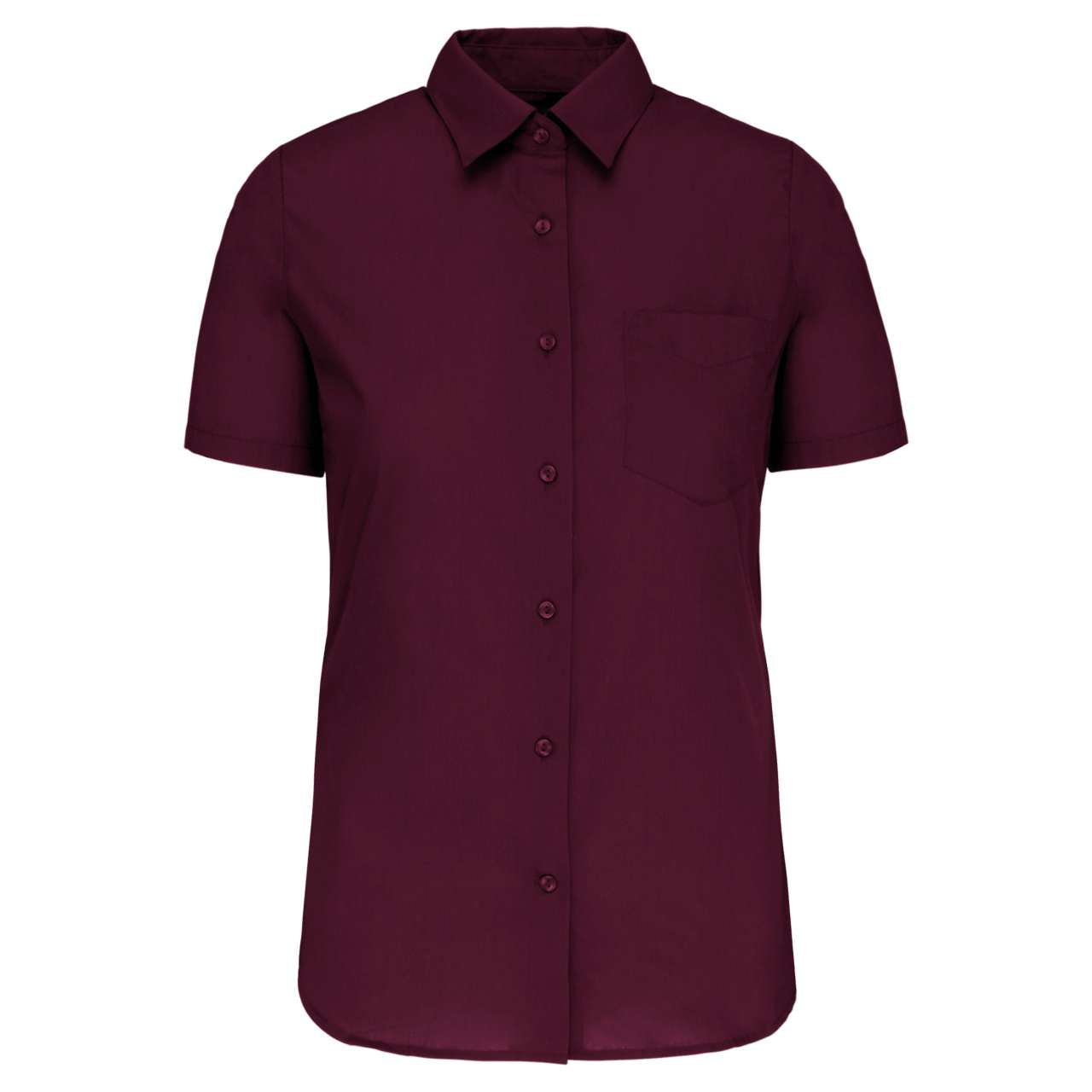 JUDITH - LADIES' SHORT-SLEEVED SHIRT - Wine - Main