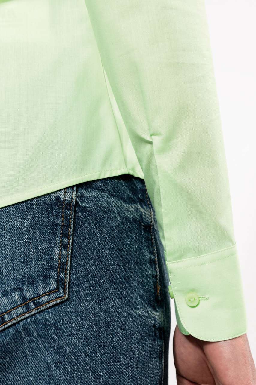 JESSICA - LADIES' LONG-SLEEVED SHIRT - Forest Green - Additional