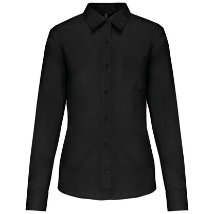 JESSICA - LADIES' LONG-SLEEVED SHIRT - Black - Main