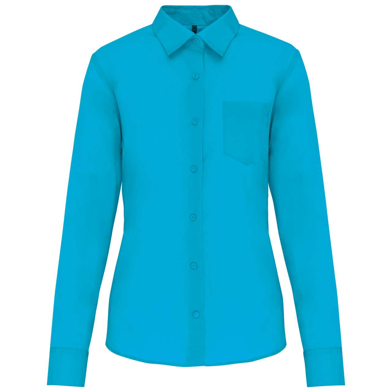JESSICA - LADIES' LONG-SLEEVED SHIRT - Bright Turquoise - Main