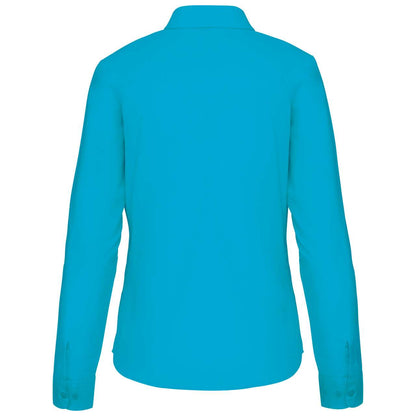 JESSICA - LADIES' LONG-SLEEVED SHIRT - Bright Turquoise - Additional
