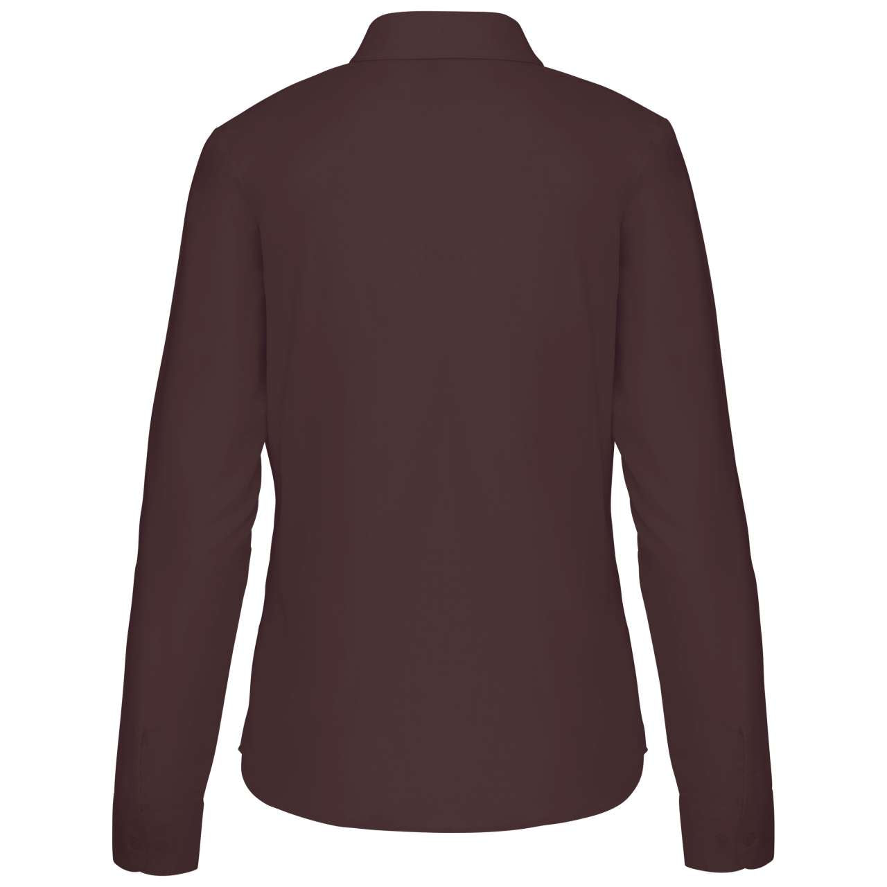 JESSICA - LADIES' LONG-SLEEVED SHIRT - Brown - Additional